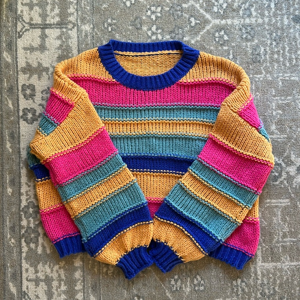 Striped Knit Sweater
